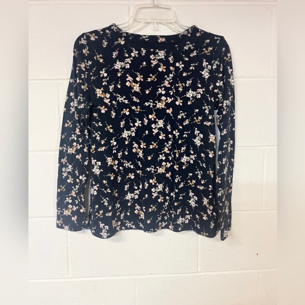 J.Jill Pima Crew Neck Tee, Size XS